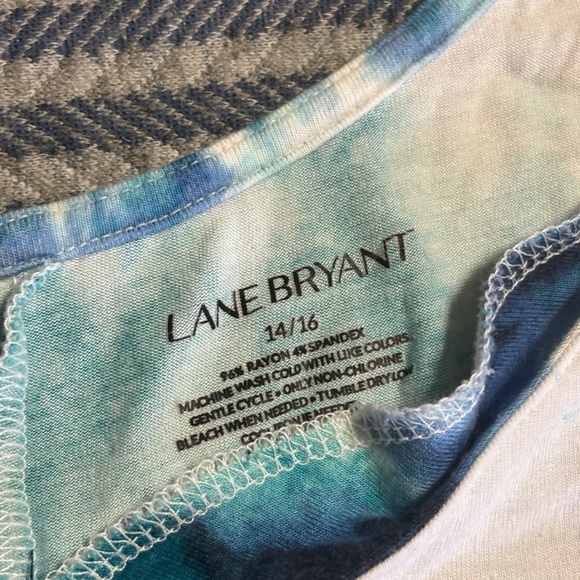 💘 5 for $25 / Teal and White Tie-Dye Blouse - Picture 5 of 13